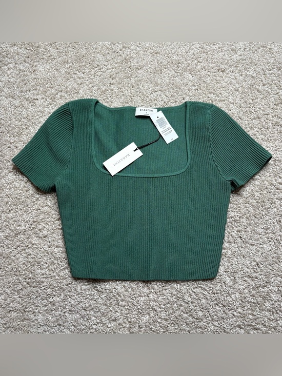 Babaton Tops - Babaton Sculpt Knit Squareneck Short Sleeve